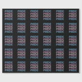 Trans Retro Pride Letters Cadeaupapier (Vlak)