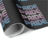 Trans Retro Pride Letters Cadeaupapier (Rol Hoek)