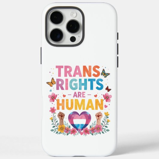 Trans Rights Are Human Rights Design Case-Mate iPhone Case (Achterkant)