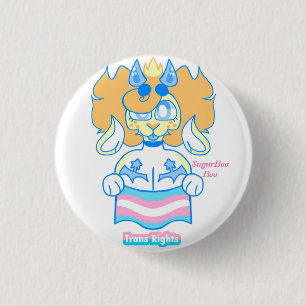 Trans Rights Badge Ronde Button 3,2 Cm