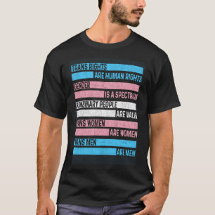Trans Rights zijn mensenrechten Geslacht is een sp T-shirt