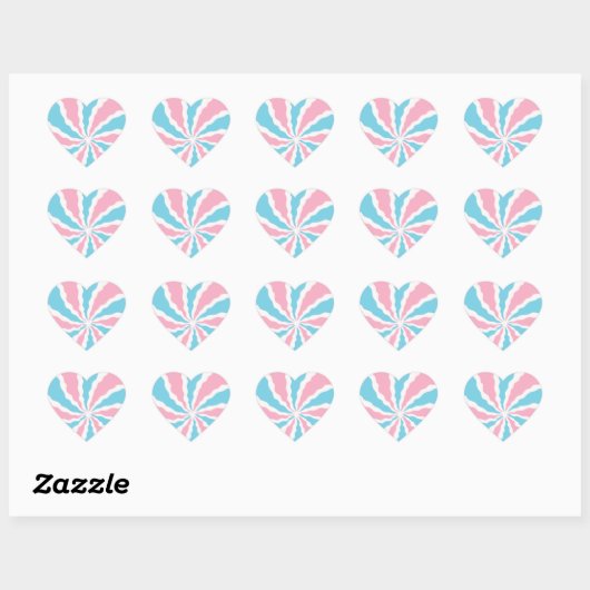 Trans spiraal sticker vel (Vel)
