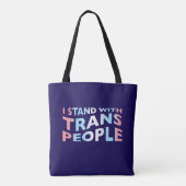 Trans Support Navy Canvas tas (Achterkant)