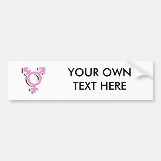 TRANS SYMBOL 3D BUMPERSTICKER (Voorkant)