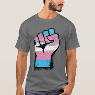 Trans trots vuist t-shirt
