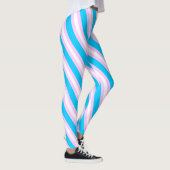 Trans Vlag Kunst Leggings (Rechts)