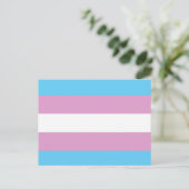 TRANS VLAG ORIGINEEL - PNG.png Briefkaart (Staand voorkant)