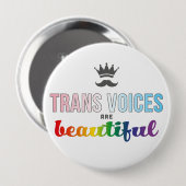 Trans Voices zijn mooie Button (Voorkant /achterkant)