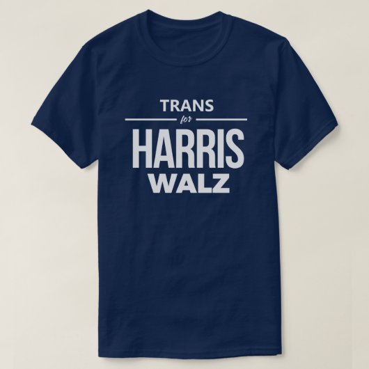 Trans voor Harris Walz T-shirt (Design voorkant)