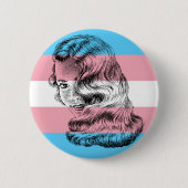 Trans Vrouw Pride Button (Voorkant)