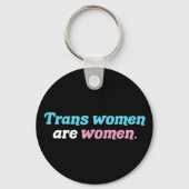 Trans Vrouwen zijn vrouwen Sleutelhanger (Achterkant)