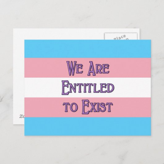 Trans wij zijn... briefkaart (Voorkant / Achterkant)