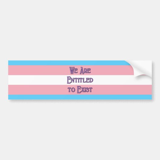 Trans wij zijn... bumpersticker (Voorkant)