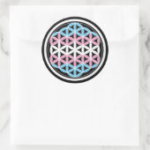 tranSacred geometrie Ronde Sticker (Tas)