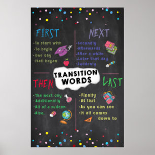 Transactiewoorden Classroom Poster