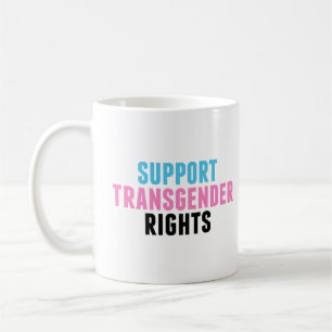 Transactivist ondersteunt transgenderrechten koffiemok