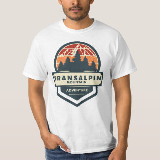Transalpina bergtop klimmen en wandelen t-shirt
