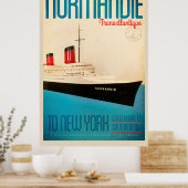  Transatlantique Travel Poster (Keuken)