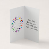 Transbian Pride Crescent Moons Greeting Card Visitekaartjes (Binnen)