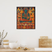Transcendent Buddha w/Bodhisattvas (13e eeuw) Poster (Keuken)
