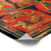 Transcendent Buddha w/Bodhisattvas (13e eeuw) Poster (Hoek)