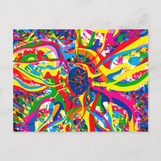 Transcendental Flowers Briefkaart (Voorkant)