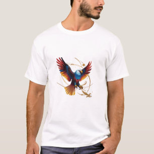 Transcendente vlucht: Crystal Eagle T-shirt ontwer