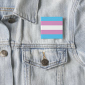 Transexual Pride Vierkante Button 5,1 Cm (In situ)