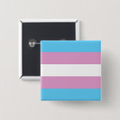 Transexual Pride Vierkante Button 5,1 Cm (Voorkant /achterkant)