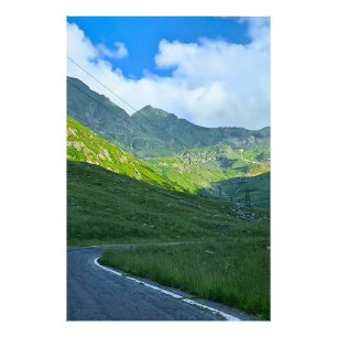 Transfagarasan Alpen Uitzicht – Roemenië Berg Kuns Foto Afdruk