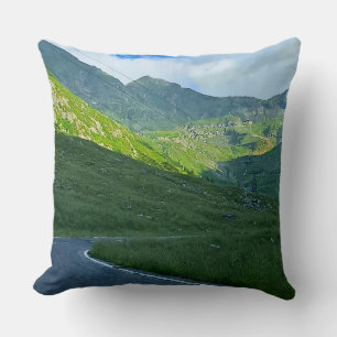 Transfagarasan Alpen Uitzicht – Roemenië Berg Kuns Kussen