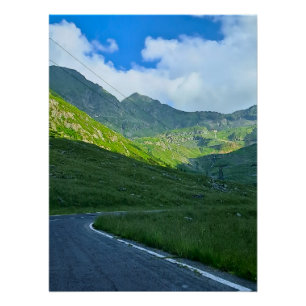 Transfagarasan Alpen Uitzicht – Roemenië Berg Kuns Perfect Poster