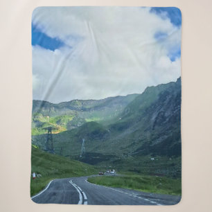 Transfagarasan Weg – Carpathische Bergprint Sherpa Deken