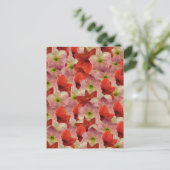 Transfert postal - Carte postale florale Amaryllis (Debout devant)