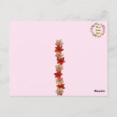 Transfert postal - Carte postale florale Amaryllis (Dos)