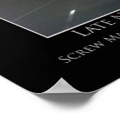 Transferts de fin de nuit Poster motivationnel (Coin)