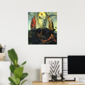 Transfiguratie door Giovanni Girolamo Savoldo Poster (Thuiskantoor)