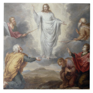 Transfiguratie (olie op koper) tegeltje