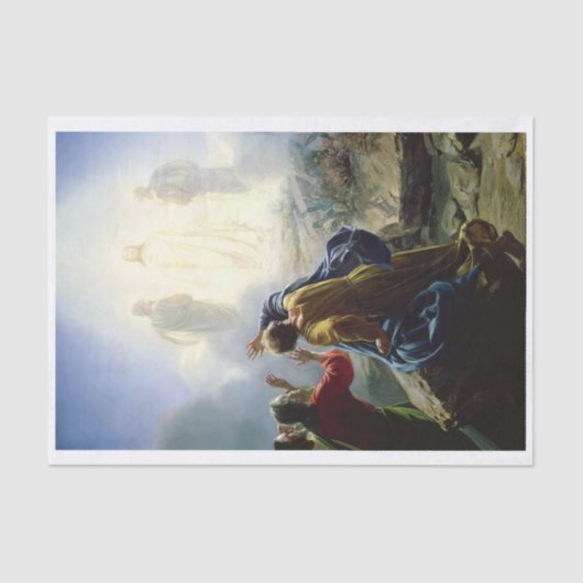 Transfiguratie van Jezus, ontkoppeling Tissuepapier (Voorkant)