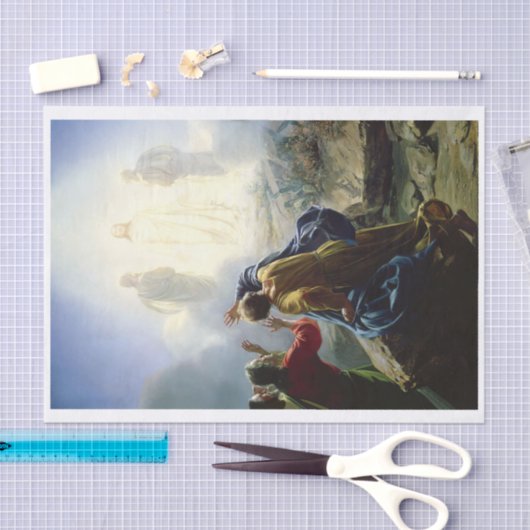 Transfiguratie van Jezus, ontkoppeling Tissuepapier (Craft)