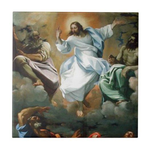 Transfiguration_by_Lodovico_Carracci. Tegeltje (Voorkant)