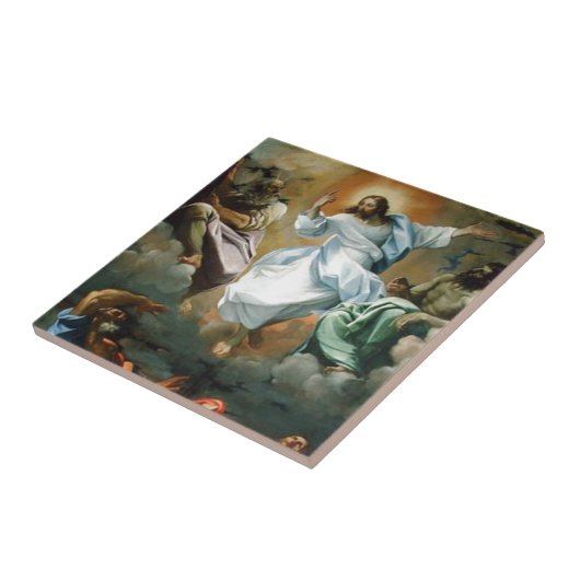 Transfiguration_by_Lodovico_Carracci. Tegeltje (Zijkant)