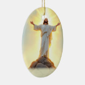 Transfiguration of the Lord God's Peace Blessings Keramisch Ornament (Rechts)