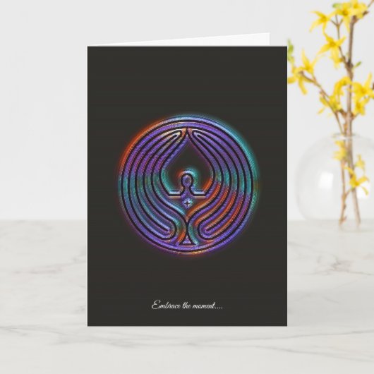 TRANSFORMATIE 001 - NEVEL - ART KAART (Gele Bloem)