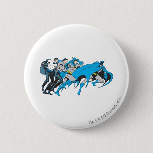Transformatie Batman/Bruce Ronde Button 5,7 Cm (Voorkant)