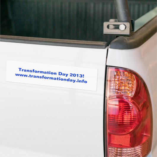 Transformatie Dag 2013! bumpersticker (Op Truck)