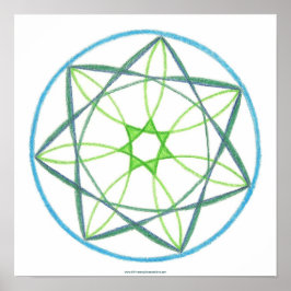 Transformatie Mandala #2 Poster