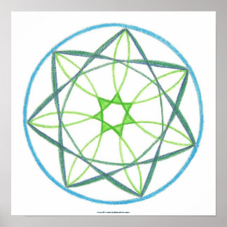 Transformatie Mandala #2 Poster