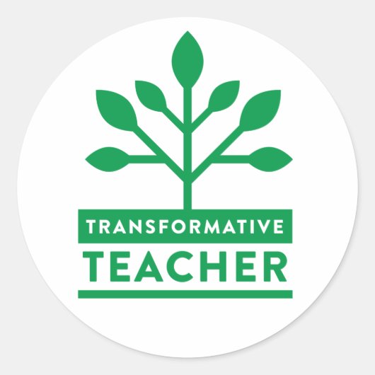 Transformatieve Leraar Sticker (Voorkant)