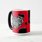 Transformatieve warmte-geactiveerde koffiekop magische mok (Voorkant links)